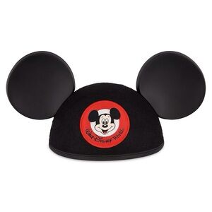 Disney Black and Red Mickey Mouse Ears Cap